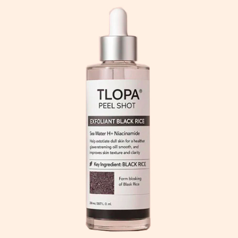 TLOPA® Peel Shot Glow Rice Ampoule Set Brightening Exfoliating Moisturizing Serum - Suitable for all skin types