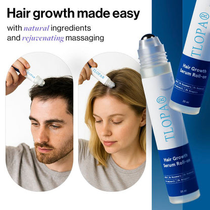 💙TLOPA® Advanced Hair Growth Rol💙On Serum-Precision Scalp Applicator-Paraben & Sulphate Free-Non oily and mess free